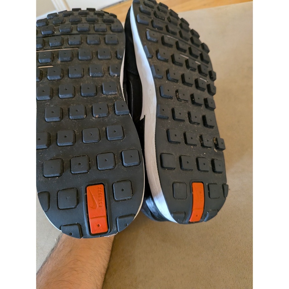 Nike Waffle One Black White Men DA7995-001 New Authentic Size 12 - Picture 5 of 9